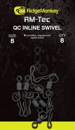 Ridgemonkey RM-Tec Quick Change Inline Swivel size 8