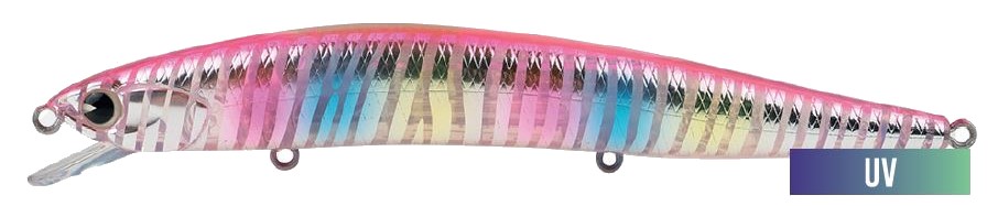 Jerkbait IMA Nabarone 125 F col. NBF-Z3135 Pink Cotton Candy Zeb UV