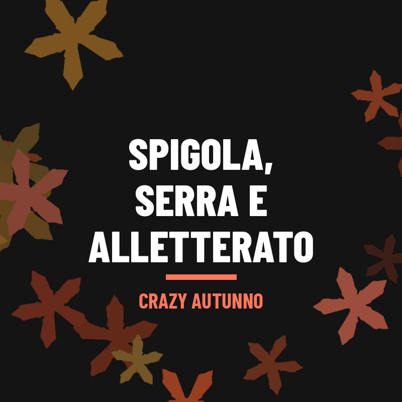 Salt Water > Spigola, serra e alletterato
