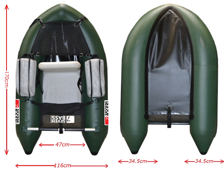 Float tube Seven Bass - Hybrid Line - ARMADA - Vert (Verde)