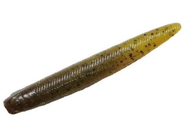 Soft Stick Worm Jackall Yammy Fish 3” col. Green Pumpkin Fish