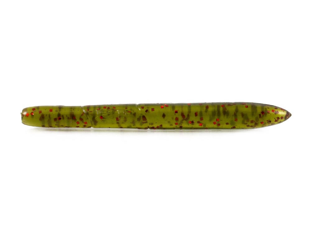 Stick Worm Black Flagg BIGG BUTT SMALL 3.95'' Col. #002 Wtrmln Rd Fk