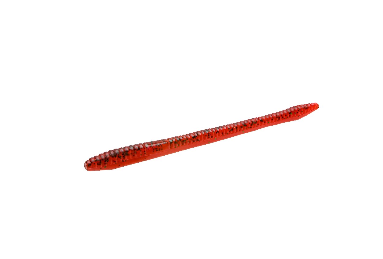 Verme Zoom Finesse Worm 4.5" col. 018 Cherry Seed