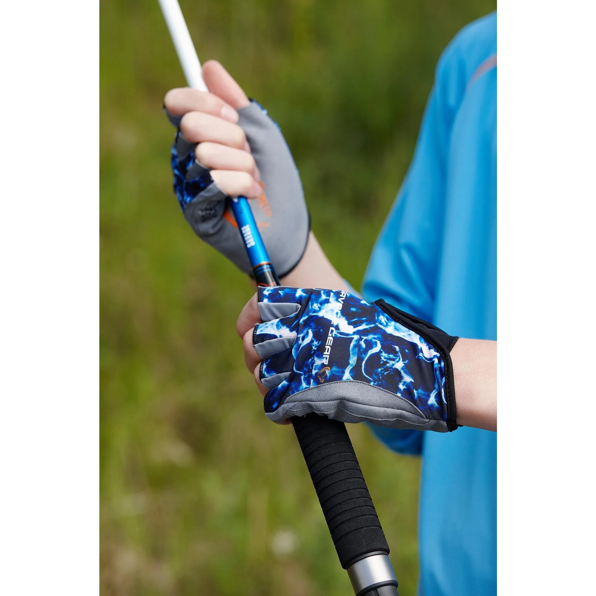 Guanti Savage Gear Marine Half Glove col. Sea Blue