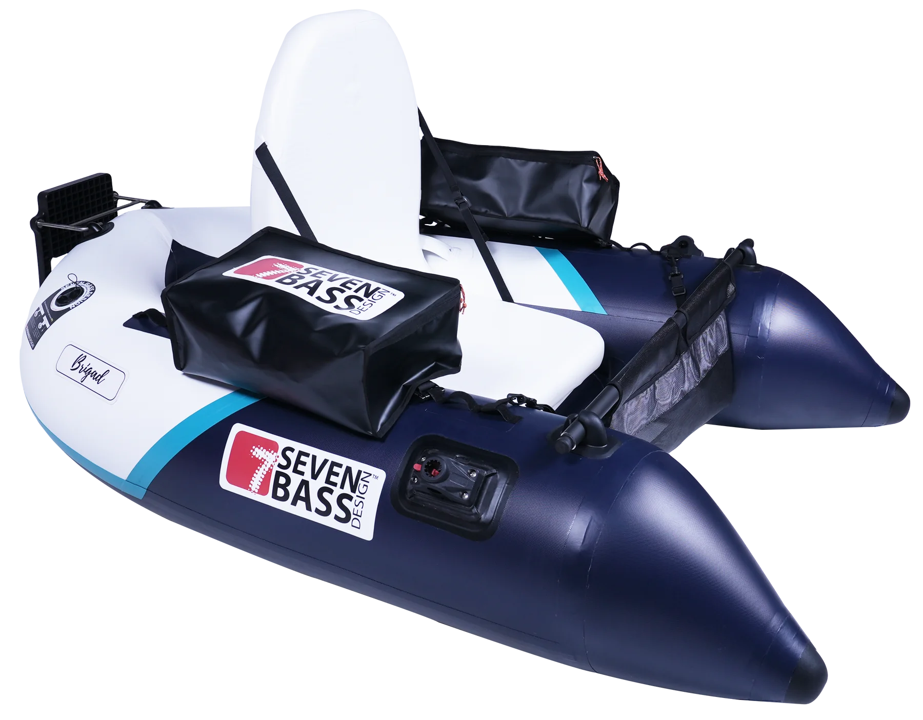 Belly Boat in PVC Seven Bass Brigad col. Navy White Belly Boat in PVC Seven Bass Brigad col. Navy White