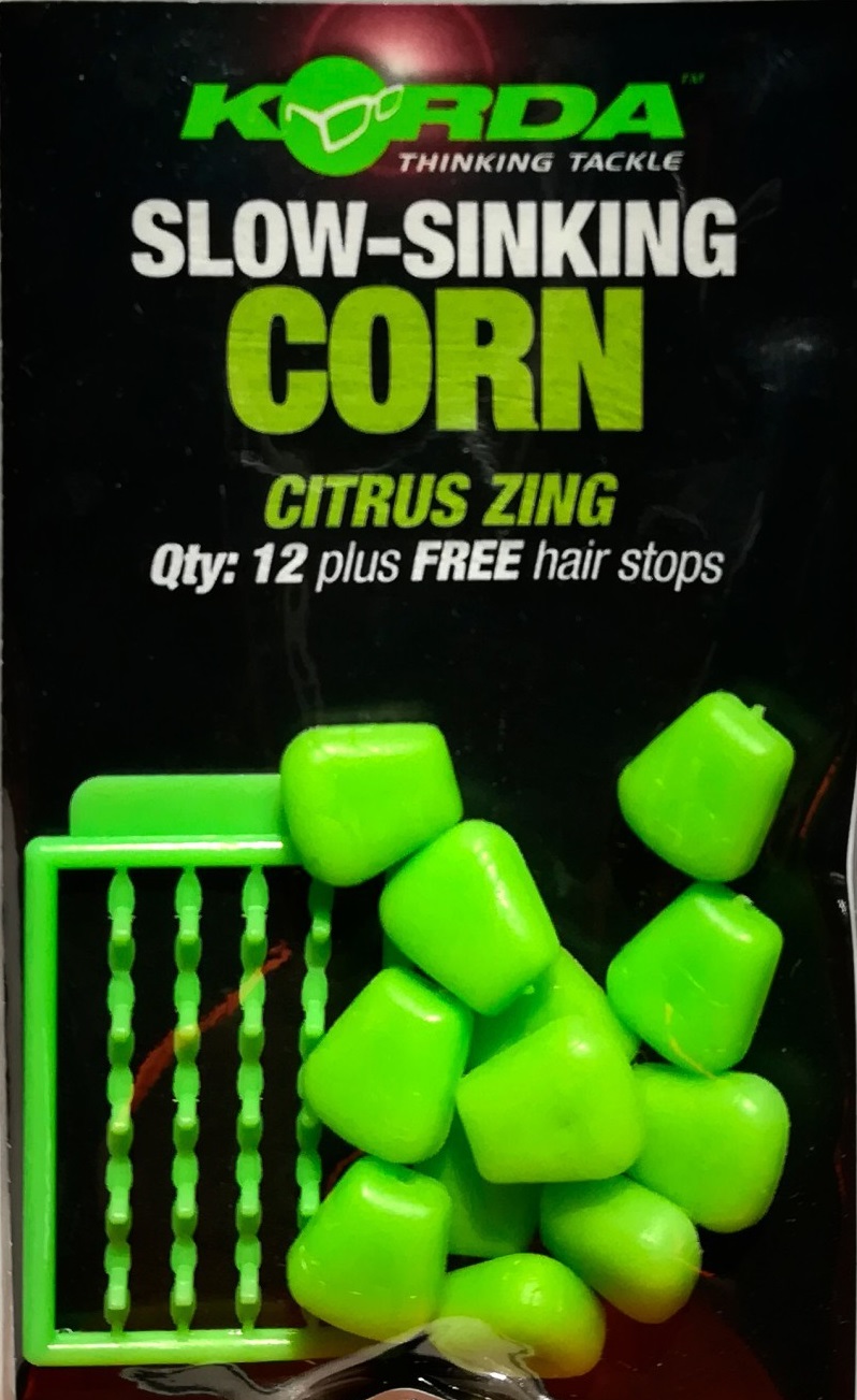 Esca Finta Korda Slow Sinking Corn Citrus Zing -Green Esca Finta Korda Slow Sinking Corn Citrus Zing -Green