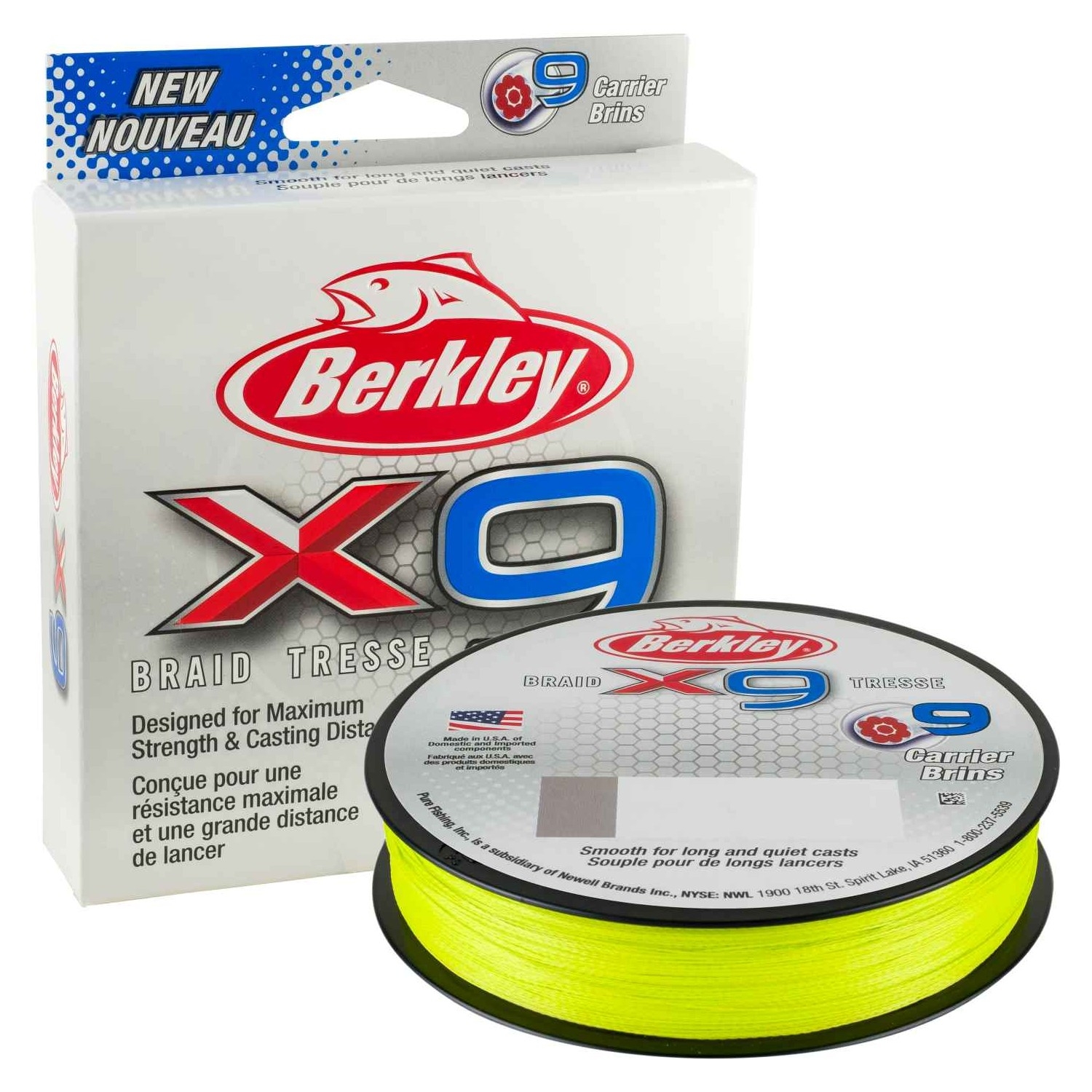 Treccia Berkley X9 Braid Flame Green 0,14mm 150m 15lb X9BFS15-GG Treccia Berkley X9 Braid Flame Green 0,14mm 150m 15lb X9BFS15-GG