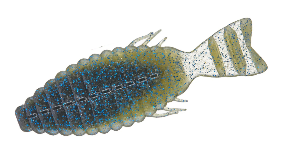 Creature Baits Deps Bull Flat 3" col. #124 Light Watermelon/Blue Flk