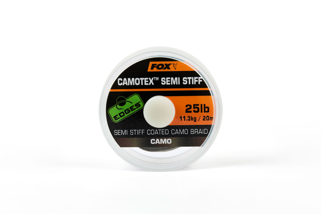 Trecciato Fox Edges Camotex Semi Stiff Coated Camo Braid 