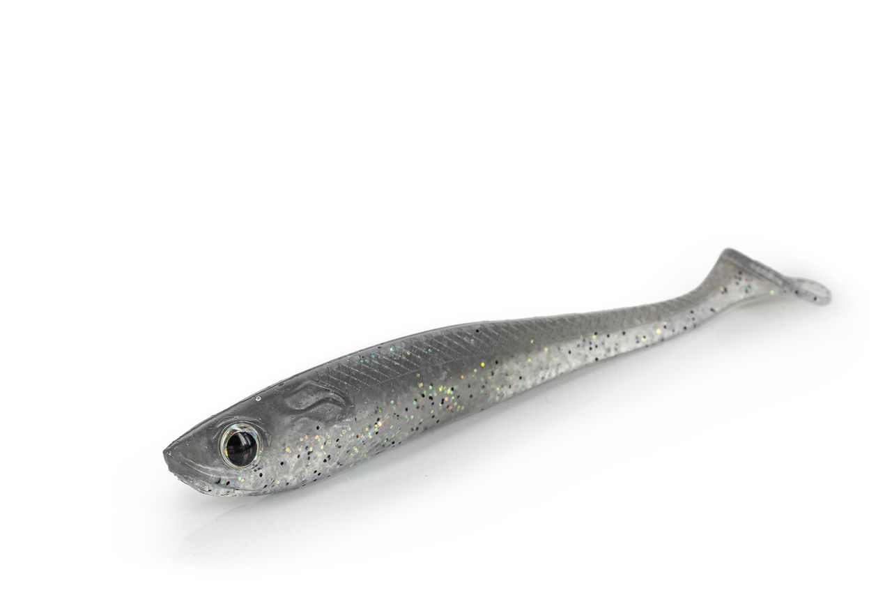 Soft Shad Molix RT Shad 4" Slim col. 681 Electric Smoke Shad