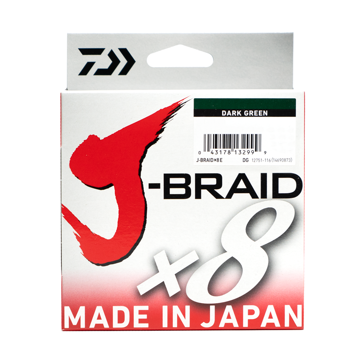 Treccia Daiwa J-Braid X8 300mt Dark Green 