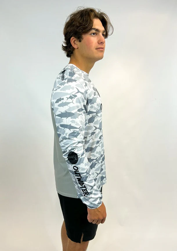Maglia Anti-UV Outwater Spreks col. Fish Camo