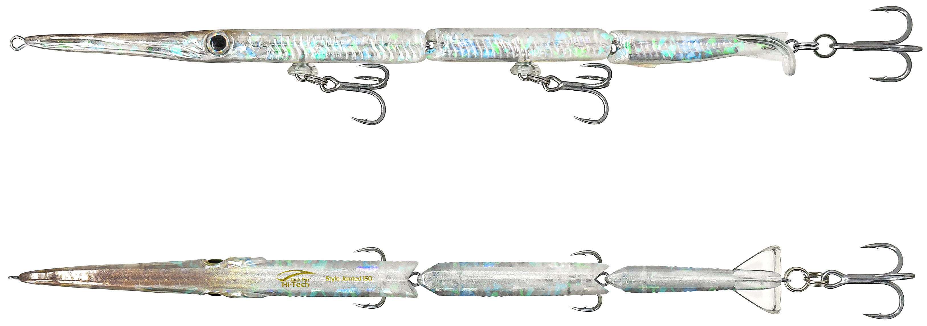 Needlefish Swimbait Jack Fin Stylo Jointed 150 col. 11 Ghost White