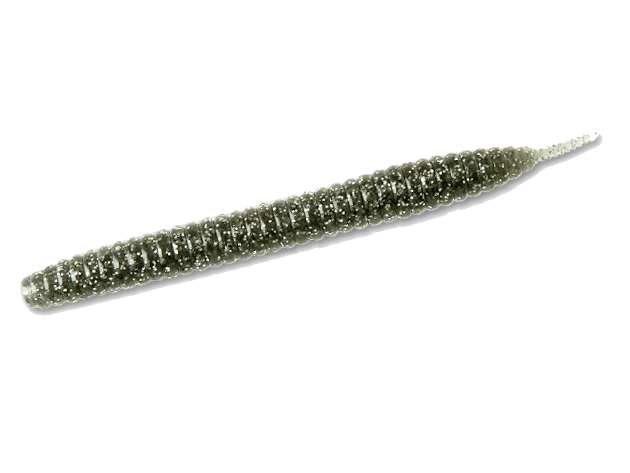 Soft Worm Deps Deathadder Stick 4.5” Col. #04 Smoke/Silver Flake