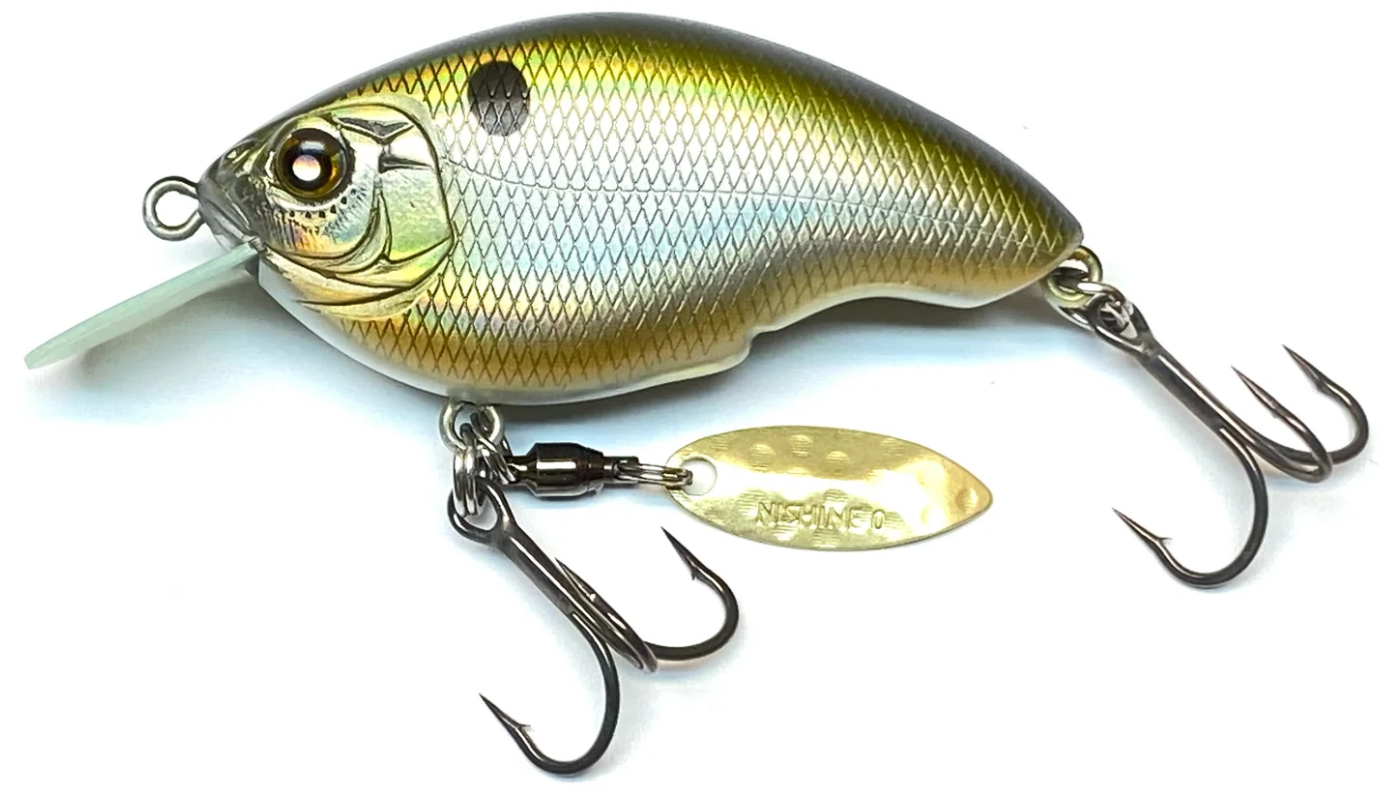 Shallow Crankbait Nishine Baby Chippawa RB Blade col. Hologram Shad