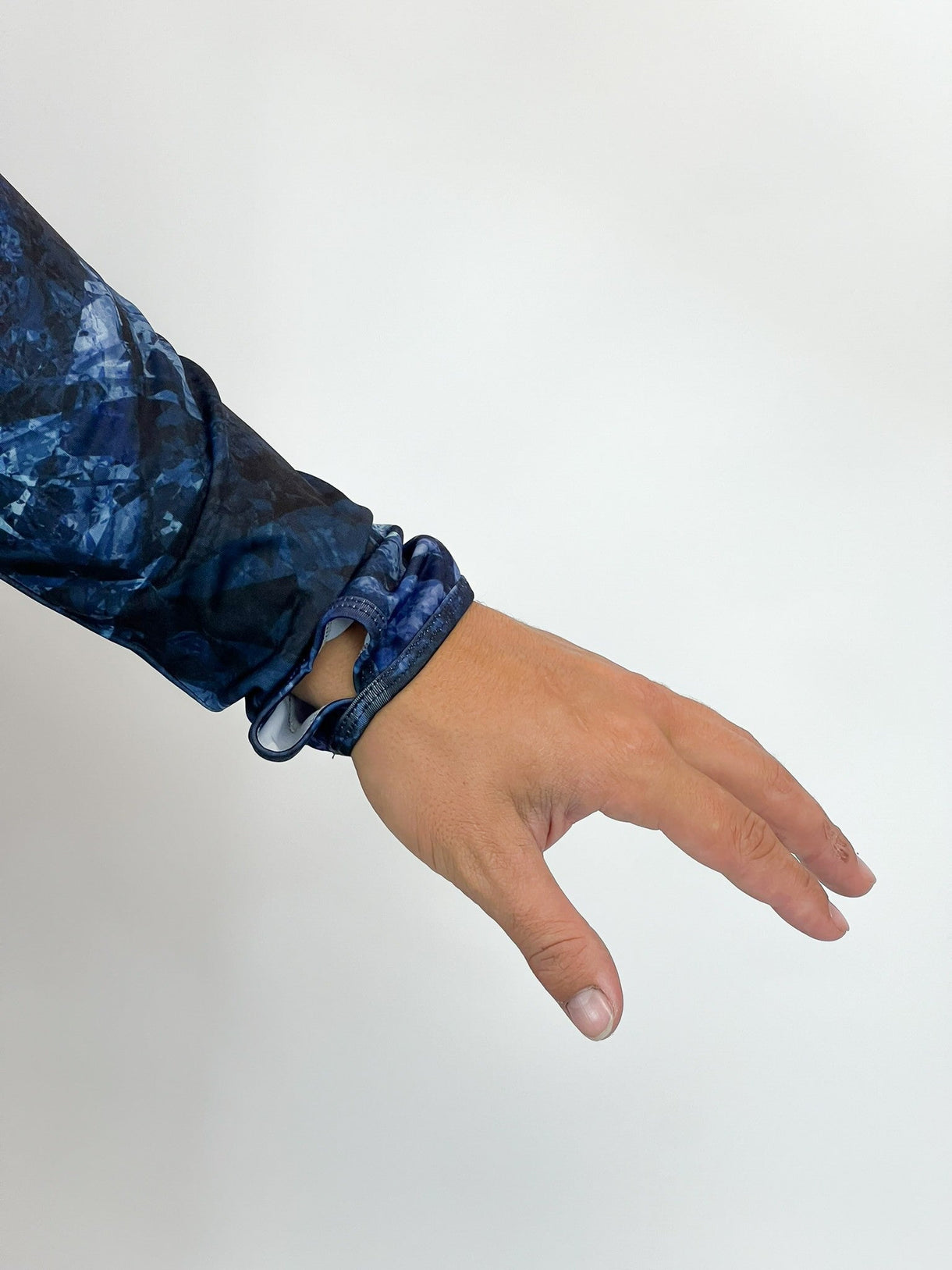 Maglia con Cappuccio Anti-UV Outwater Guerilla col. Dark Blue