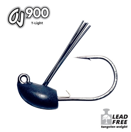 T- light jighead  3 pcs serie oj900 size hook 1 oz 3/32