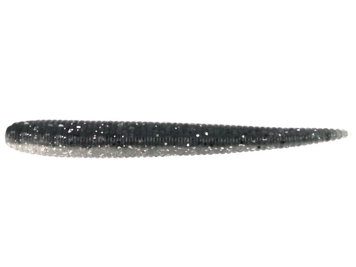 Worm Damiki Stinger (Floating) 4” Col. 469 Silver Snow Bug