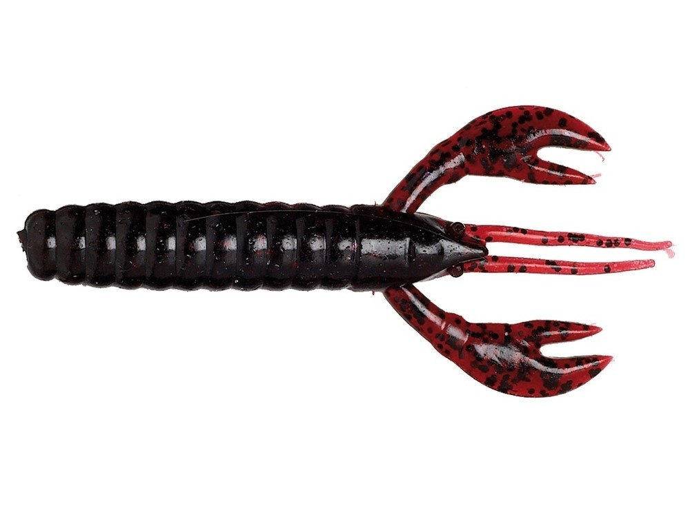 Baby caleo craw 3" col.Dark Red / black flake