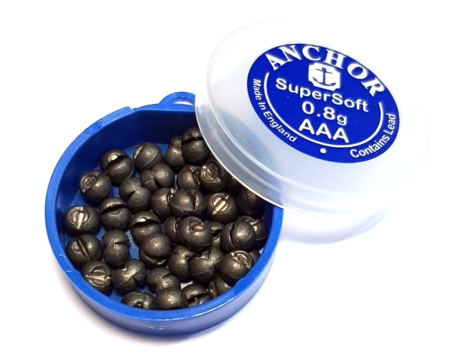 Piombo spaccato pallino Anchor Refill Pot Size AAA peso 0,8 gr Piombo spaccato pallino Anchor Refill Pot Size AAA peso 0,8 gr