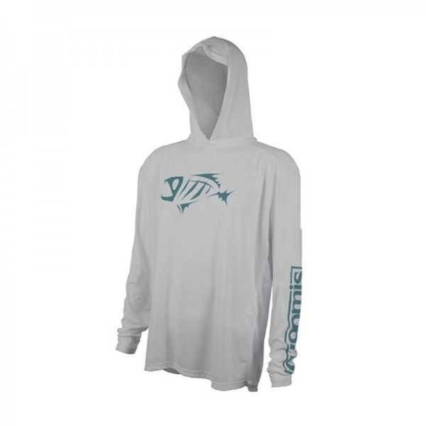Maglia G.Loomis Tech Tee Hooded Col. Pearl Grey Size XL