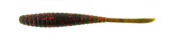Soft Shad Valley Hill Dippi'n Stick 4" col. 707 Green Pumpkin Red