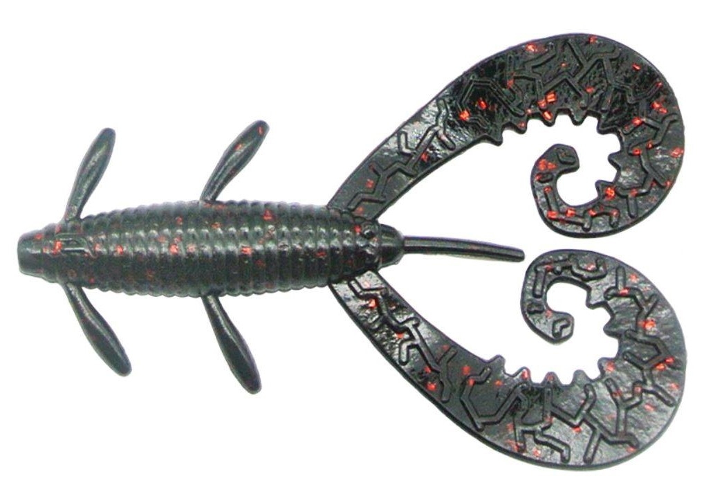 Softbait Reins G Tail Twin 3" col. 017 Black Red Flake Softbait Reins G Tail Twin 3" col. 017 Black Red Flake