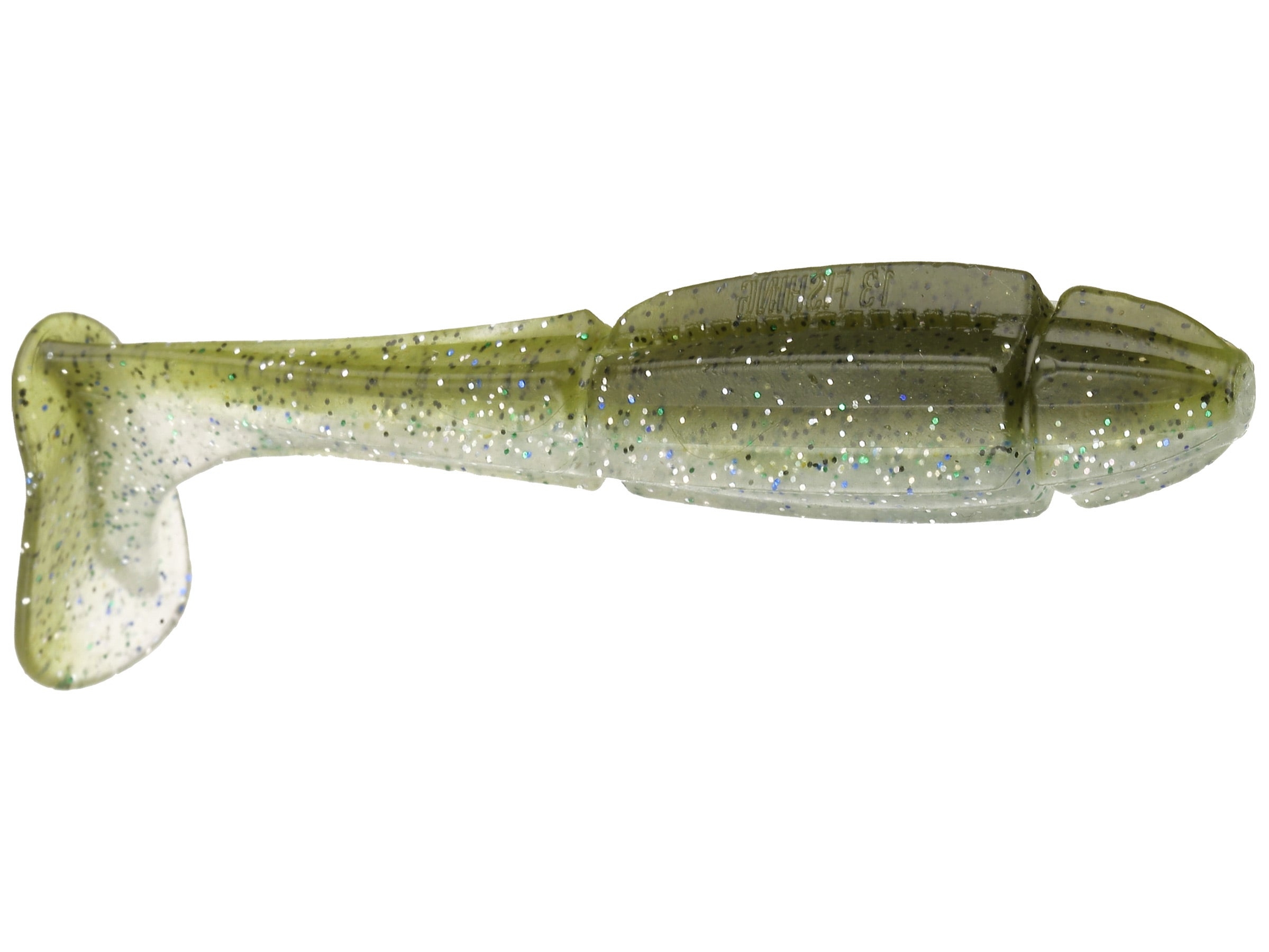 Paddle Tail Shad 13Fishing Churro 4.25” col. 4 Glitter Bomb