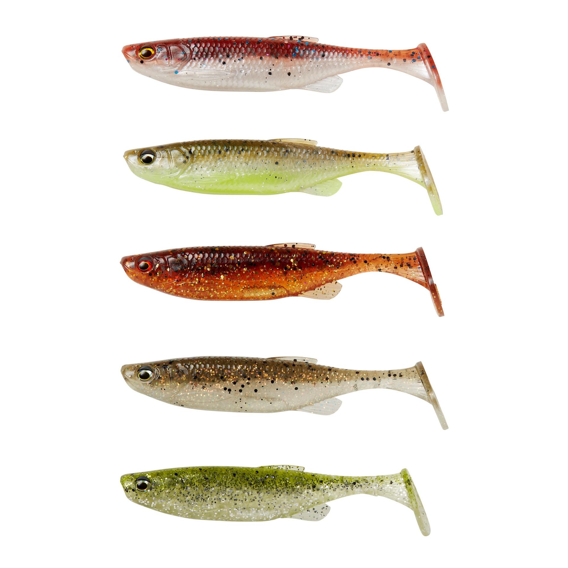 Soft Shad Savage Gear Fat Minnow T-Tail Clear Water Mix