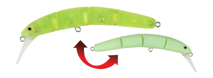 Jointed Minnow Valkein Hydram F col. M118 - Split Chart Jointed Minnow Valkein Hydram F col. M118 - Split Chart