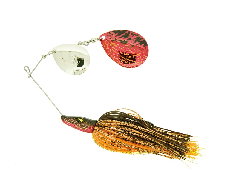 Pike Spinnerbait 1 oz 28g Double Colorado col. Red Pike
