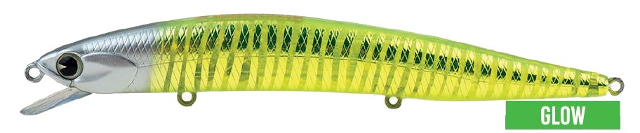 Jerkbait IMA Nabarone 125 F col. NBF-Z3133 Chart Crusher Zeb Glow