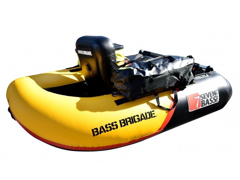 Belly Boat Seven Bass x Bass Brigade Float Tube Brigad Racing 160