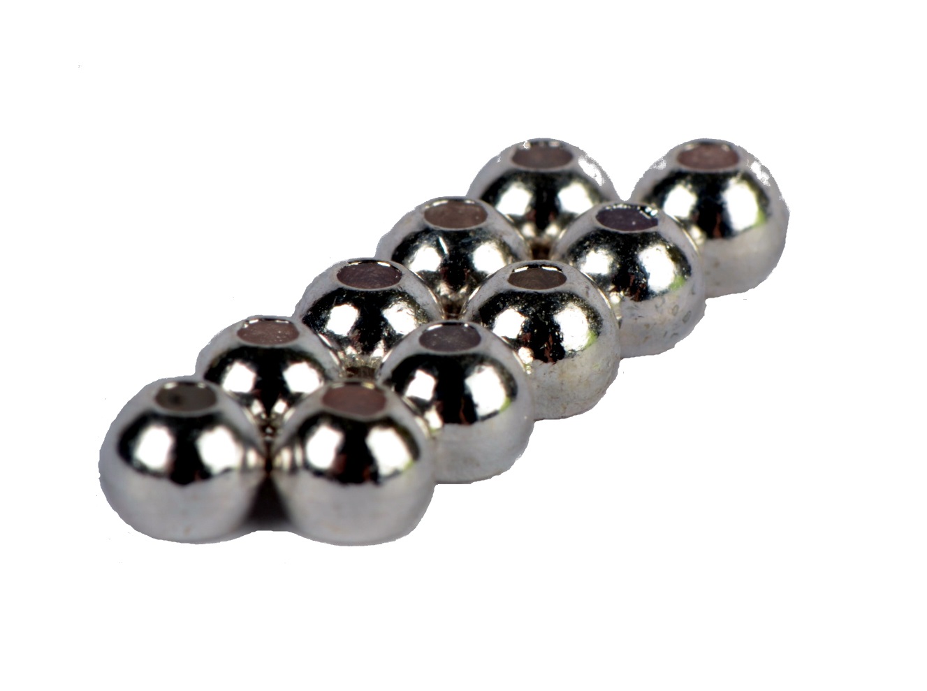 Sfera in Tungsteno Crown Tungsten Flare Beads Silver