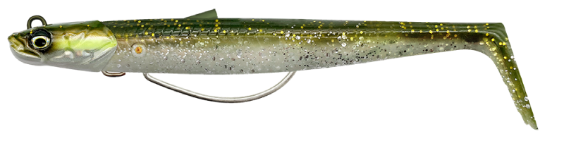 Shad Savage Gear Sandeel V2 WL 13cm 31g Sinking col. Green Silver Shad Savage Gear Sandeel V2 WL 13cm 31g Sinking col. Green Silver
