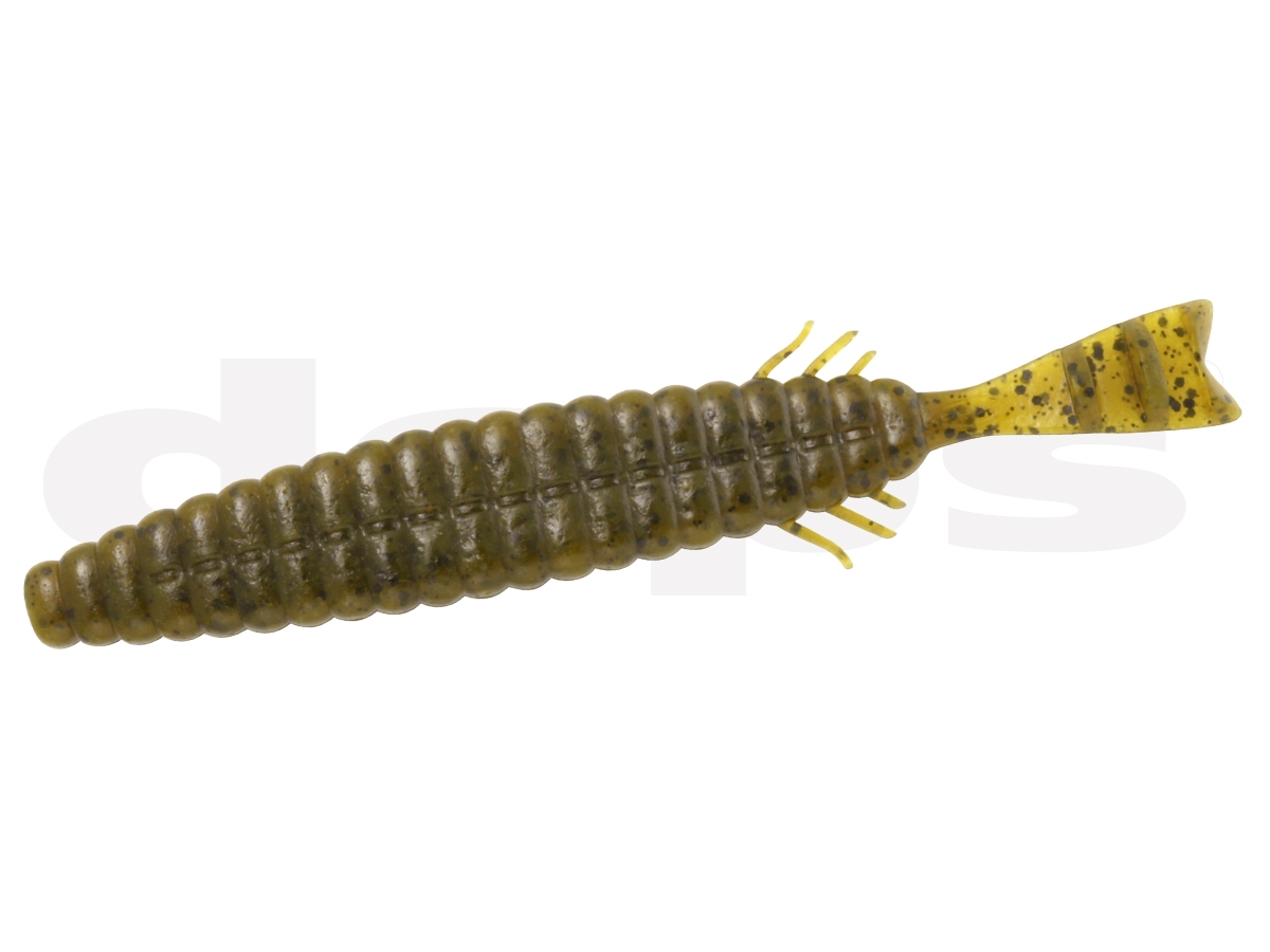 Soft Spiral Baits Deps Bullslender 4.7" col. #12 Greenpumpkin